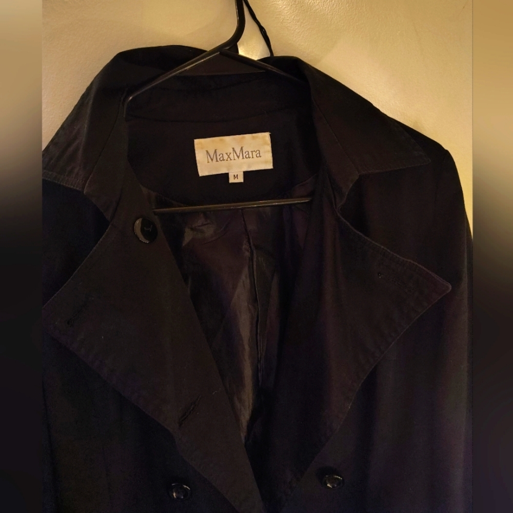 MaxMara Black Trench Coat